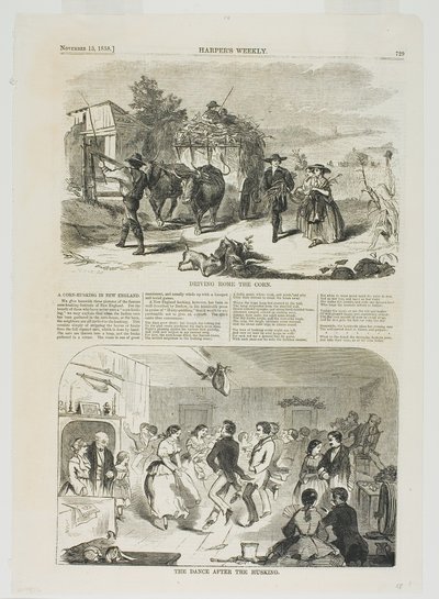 Maissin ajaminen kotiin ja tanssi kuorinnan jälkeen tekijältä Winslow Homer