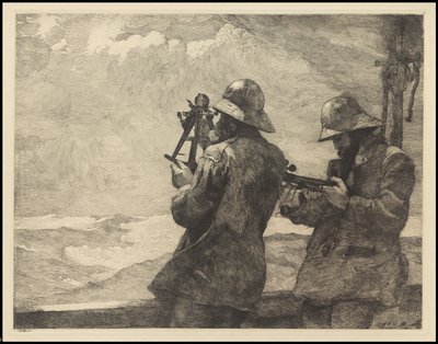 Kahdeksan kelloa, 1887, todennäköisesti painettu noin 1940 tekijältä Winslow Homer