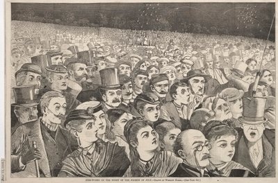Ilotulitus heinäkuun neljännen yönä 1868. tekijältä Winslow Homer