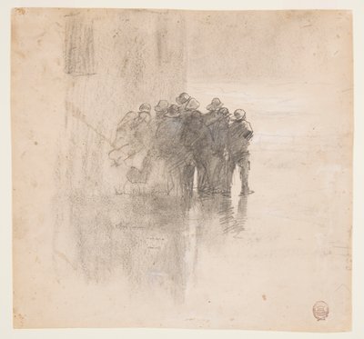 Kalastajat Oilskinsissa, Cullercoatsissa, Englannissa tekijältä Winslow Homer