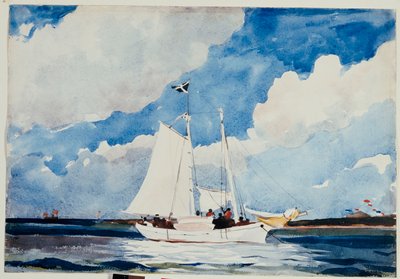 Fishing Schooner, Nassau, n. 1898-1899 tekijältä Winslow Homer