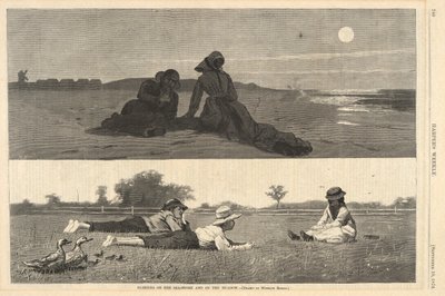 Flirttailu meren rannalla ja niityllä, Harperilta tekijältä Winslow Homer