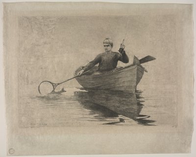 Perhokalastus. tekijältä Winslow Homer