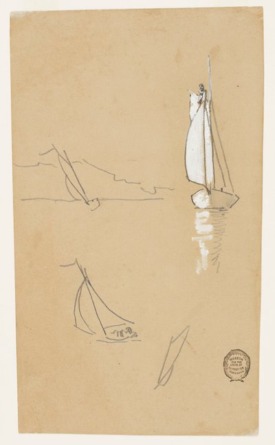 Neljä luonnosta Sloopsista tekijältä Winslow Homer