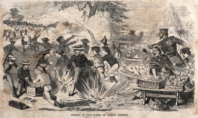 Neljännen heinäkuun kohtaus, Boston Common, 1859. tekijältä Winslow Homer