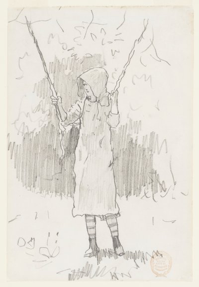 Tyttö keinussa tekijältä Winslow Homer
