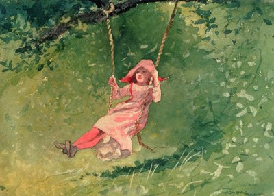Tyttö keinussa tekijältä Winslow Homer