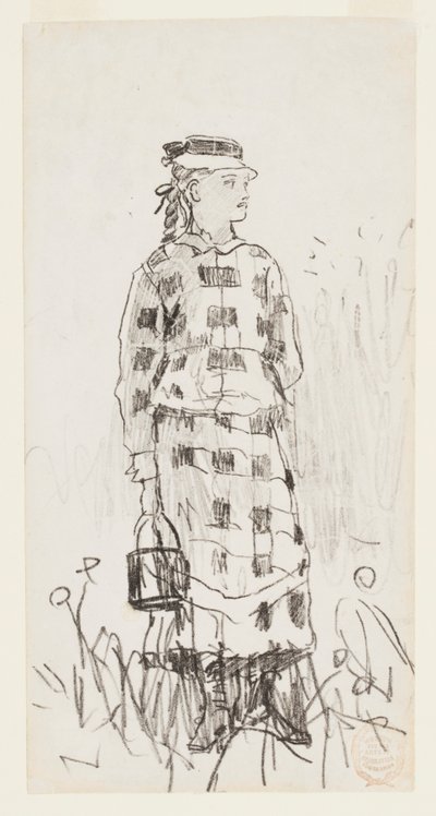 Tyttö sangon kanssa tekijältä Winslow Homer