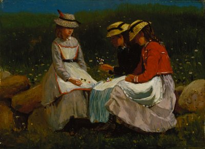 Tytöt maisemassa tekijältä Winslow Homer
