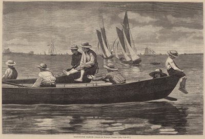 Gloucesterin satama, julkaistu 1873. tekijältä Winslow Homer