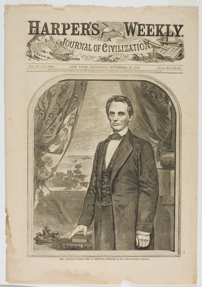 Abraham Lincoln, syntynyt Kentuckyssa 12. helmikuuta 1809. tekijältä Winslow Homer