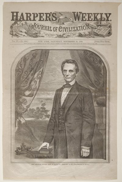 Kunnianarvoisa Abraham Lincoln, syntynyt Kentuckyssa February 12, 1809 tekijältä Winslow Homer