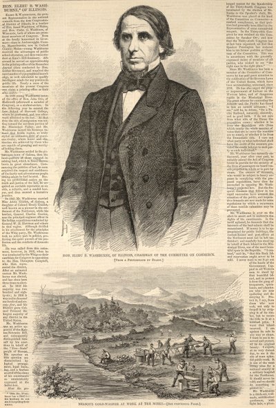 Kunnianarvoisa Elihu B. Washburne Illinoisista, kauppakomitean puheenjohtaja, Harper