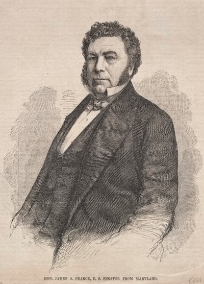 Hon. James A. Pearce, Yhdysvaltain senaattori Marylandista, 1859. tekijältä Winslow Homer