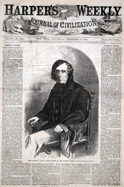 Kunnianarvoisa Roger B. Taney, Yhdysvaltain korkeimman oikeuden puheenjohtaja, Harper