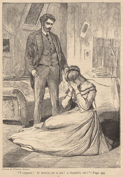 "En voi!  Se olisi synti!  Pelottava synti!" tekijältä Winslow Homer
