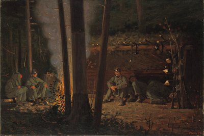 Yorktownin edessä (öljy kankaalle) tekijältä Winslow Homer