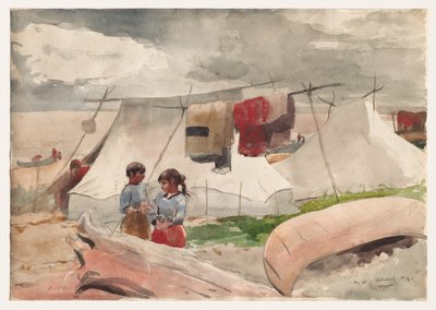Indian Camp, Roberval, P.Q. tekijältä Winslow Homer