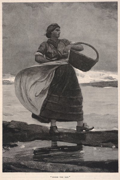 Sisällä baarissa, The Century Magazine, marraskuu 1883. tekijältä Winslow Homer