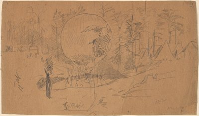 Intrepid [oikealla], 1862. tekijältä Winslow Homer
