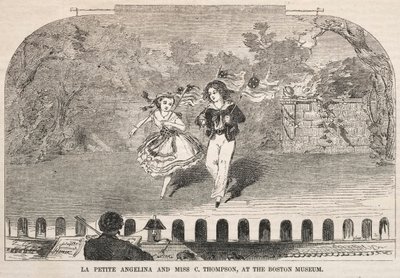 La Petite Angelina ja neiti C. Thompson Bostonin museossa, 1859. tekijältä Winslow Homer