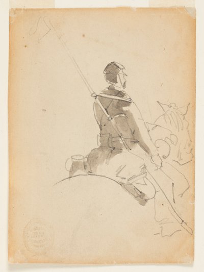 Lancer hevosen selässä tekijältä Winslow Homer