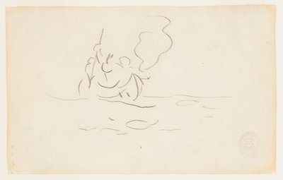 Mies kanootissa harppuunalla tekijältä Winslow Homer
