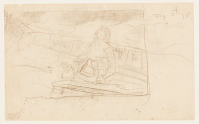 Mies kannella laivan kellon kanssa tekijältä Winslow Homer