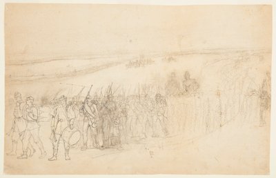 Marssi jalkaväkikolonni tekijältä Winslow Homer