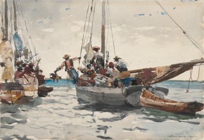 Market Scene, Nassau tekijältä Winslow Homer