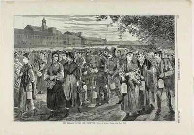 New England Factory Life-"Bell Time" tekijältä Winslow Homer
