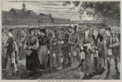 Uuden Englannin tehdaselämä - "Bell-Time" (kellonaika) tekijältä Winslow Homer