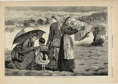 Long Branchin rannalla - lasten tunti tekijältä Winslow Homer