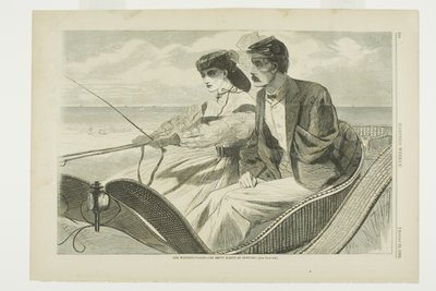 Juomapaikkamme-Tyhjä hiha Newportissa tekijältä Winslow Homer
