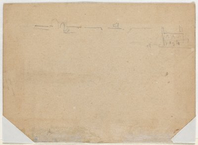 Roof Line [verso], 1862. tekijältä Winslow Homer