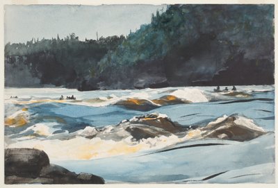 Saguenay-joki, Lower Rapids tekijältä Winslow Homer