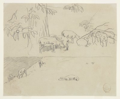 Lampaiden laiduntaminen tekijältä Winslow Homer
