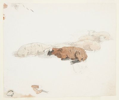 Lampaat lepäävät tekijältä Winslow Homer