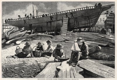 Laivanrakennus, Gloucesterin satama tekijältä Winslow Homer