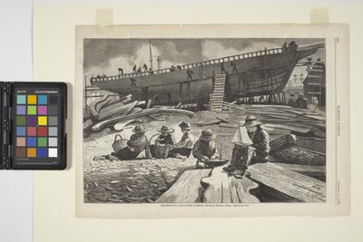 Laivanrakennus, Gloucesterin satama (muste) tekijältä Winslow Homer
