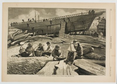 Laivanrakennus, Gloucesterin satama tekijältä Winslow Homer