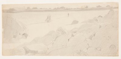 Tutkimus "Rocky Coast ja lokit" tekijältä Winslow Homer