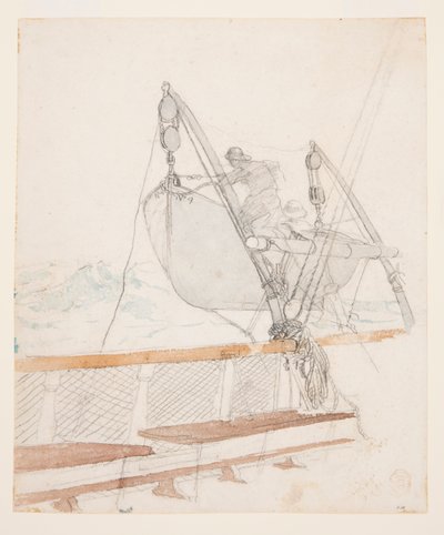 Tutkimus "The Signal of Distress" tekijältä Winslow Homer