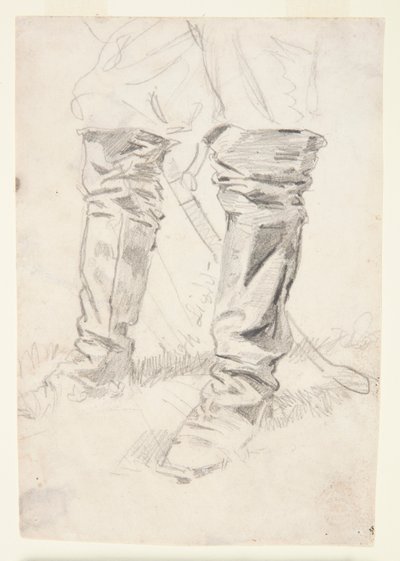 Tutkimus ratsuväen upseerin saappaista tekijältä Winslow Homer