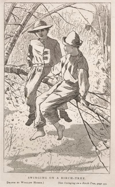 Keinu koivussa, 1867. tekijältä Winslow Homer