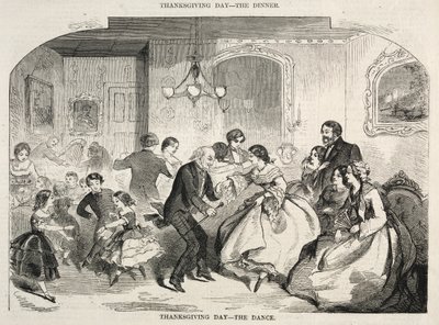 Kiitospäivä - Tanssi, 1858. tekijältä Winslow Homer