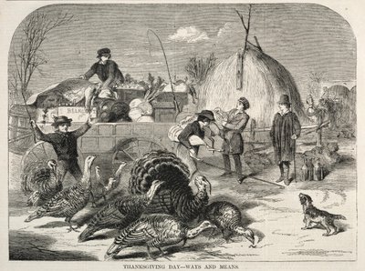 Kiitospäivä – tapoja ja keinoja, 1858. tekijältä Winslow Homer