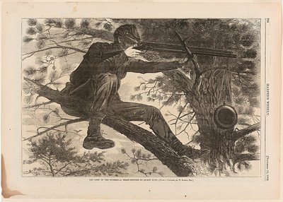 Potomacin armeija - tarkka-ampuja vartiovuorossa tekijältä Winslow Homer