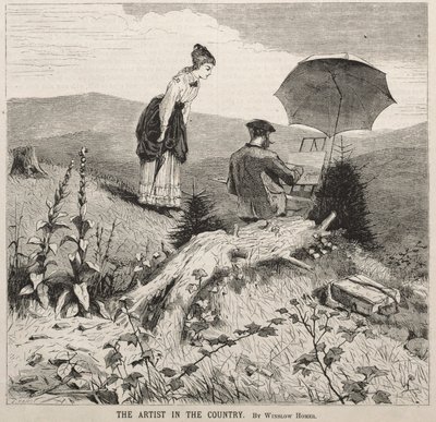 Taiteilija maalla, 1869. tekijältä Winslow Homer