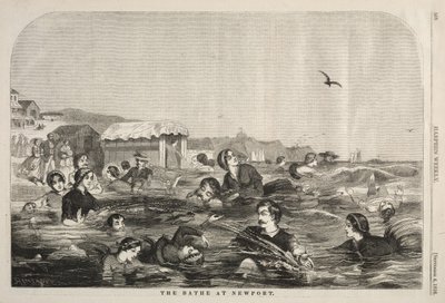 The Baths at Newport, 1858. tekijältä Winslow Homer